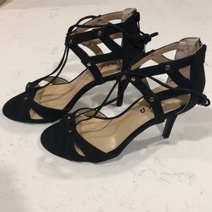 NBW black Unisa heeled sandal